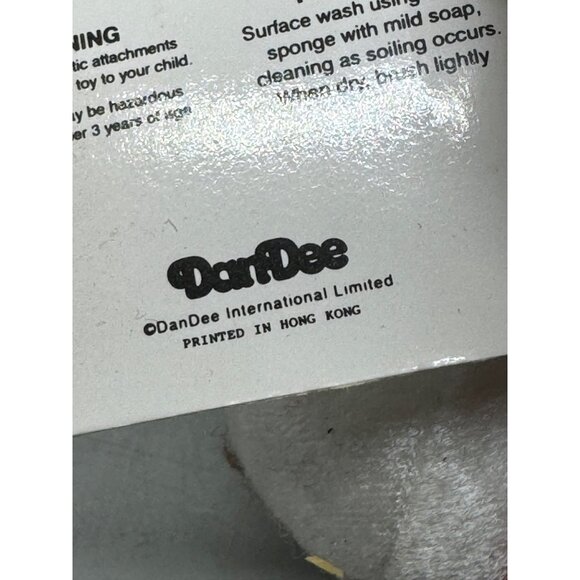 Soft Expressions Valentines White Plush Dinosaur Toy Red Heart Dress & Bow READ - Picture 7 of 9